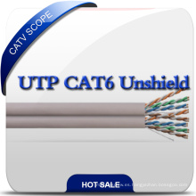 No Cross UTP CAT6 4pair Twised Cable 23AWG LAN Cable de red